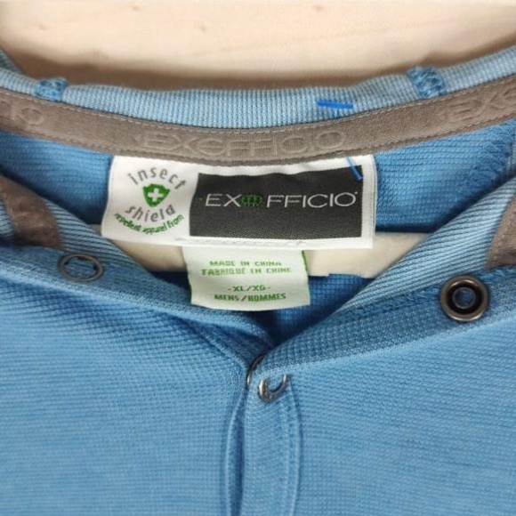 Insect Shield XL M Sweater Women’s Blue Hooded Long Sleeve Pullover. - Picture 4 of 12